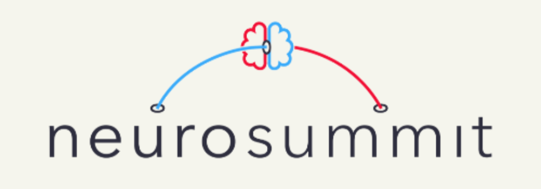 Neurosummit title with Rezzimax product set including a blue glove, black bag, and other items on a white background.